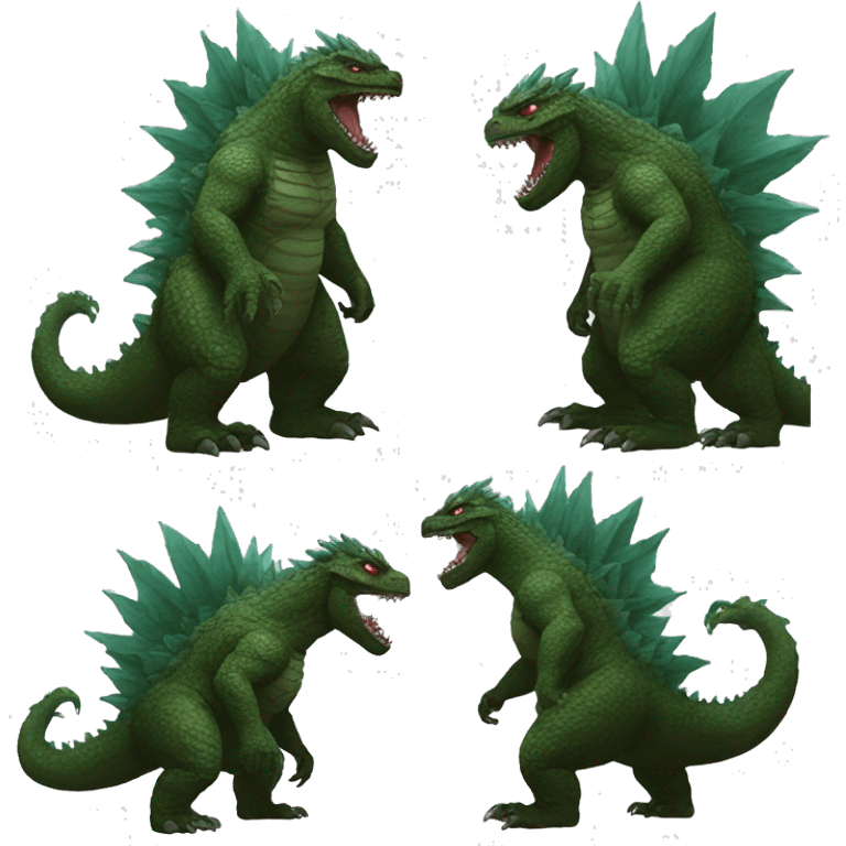 Godzilla evolved emoji