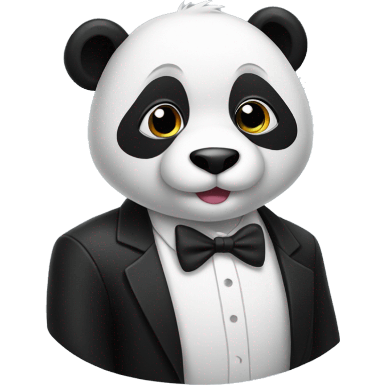 Panda in tuxedo emoji