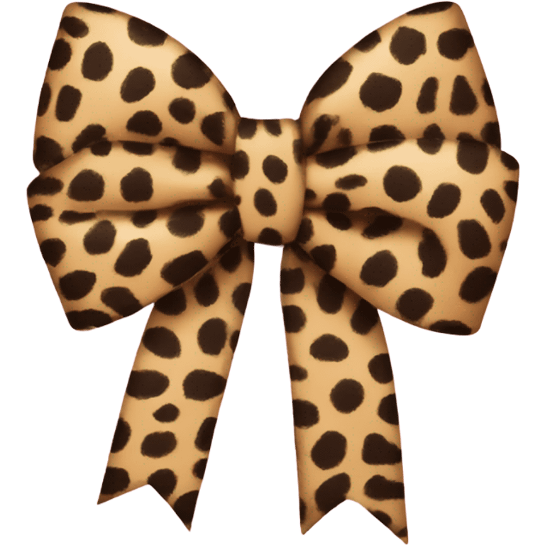 hello kitty cheetah print bow emoji