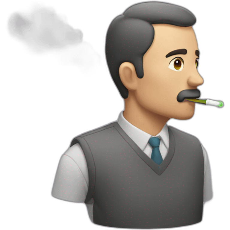 man vaping emoji