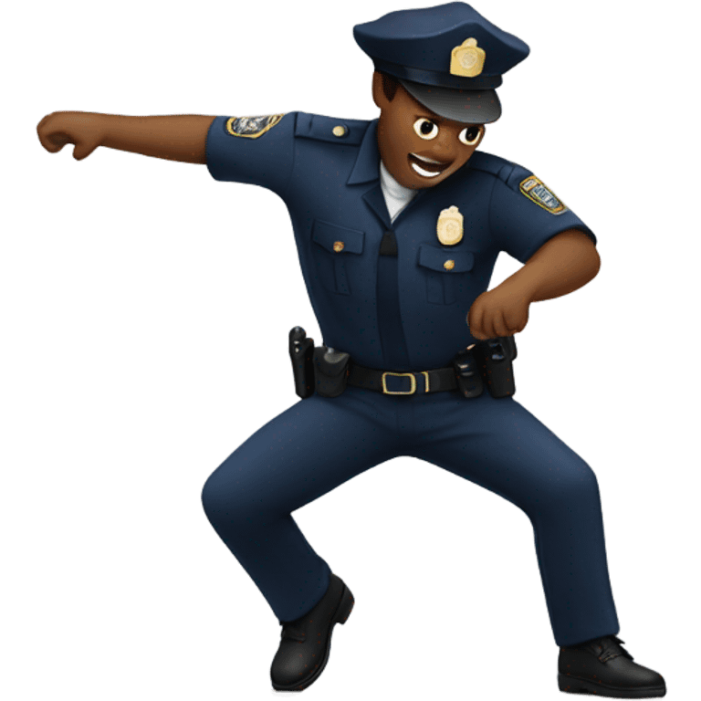 Police officer dancing emoji