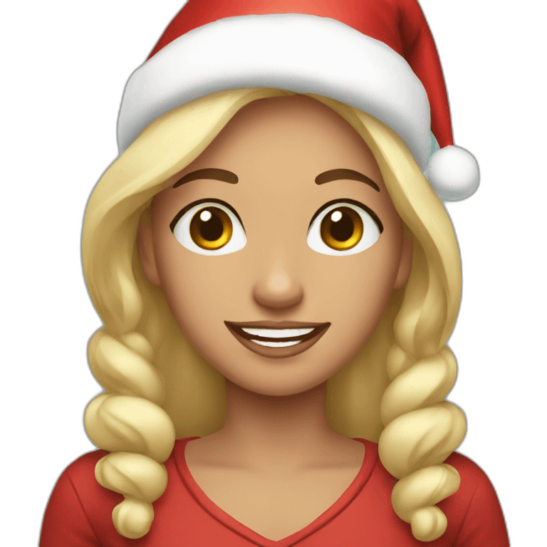 Christmas girl emoji