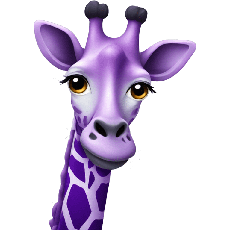 purple giraffe  emoji