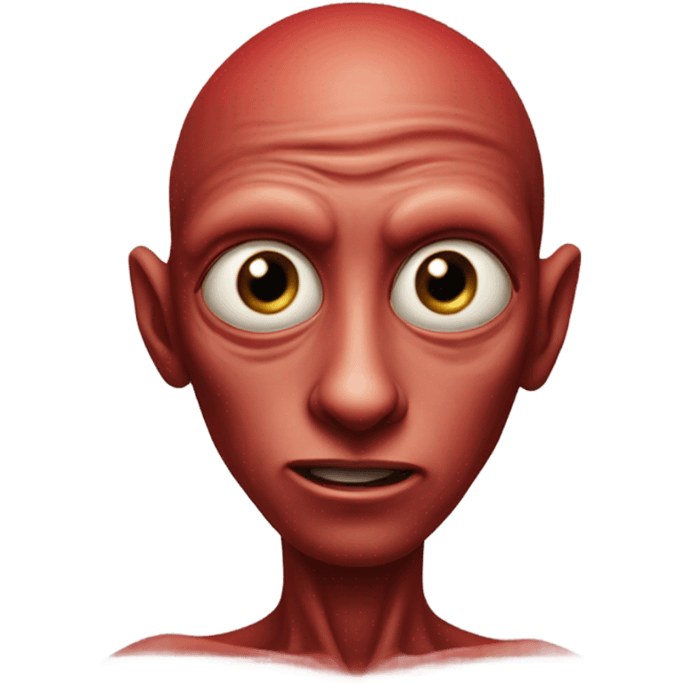 Red alien man emoji