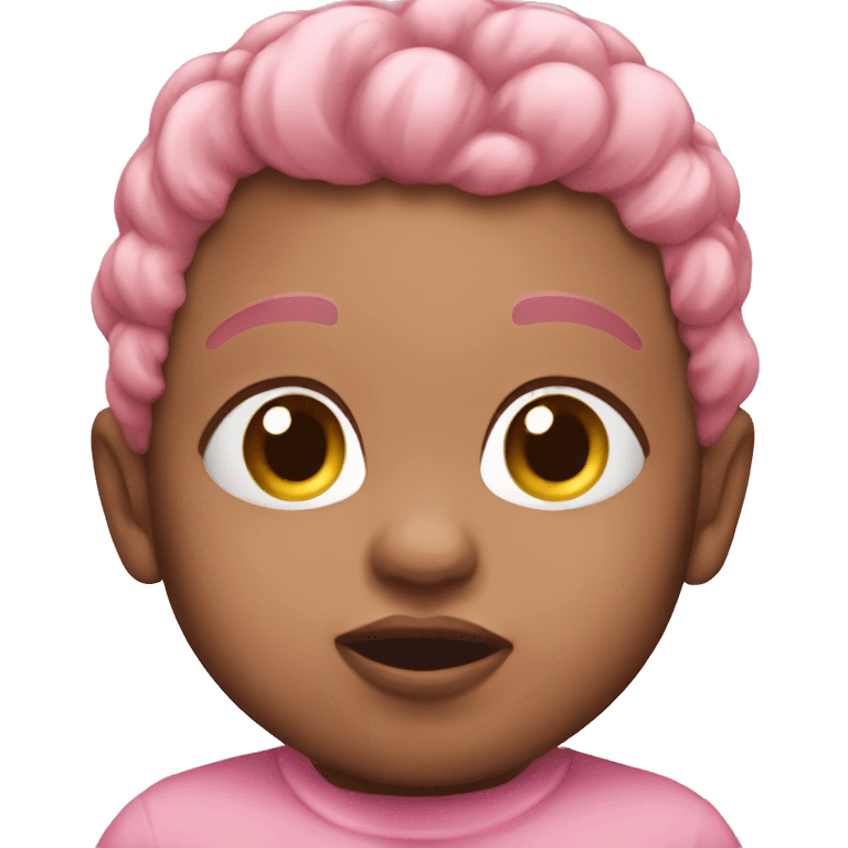 Baby pink blow emoji