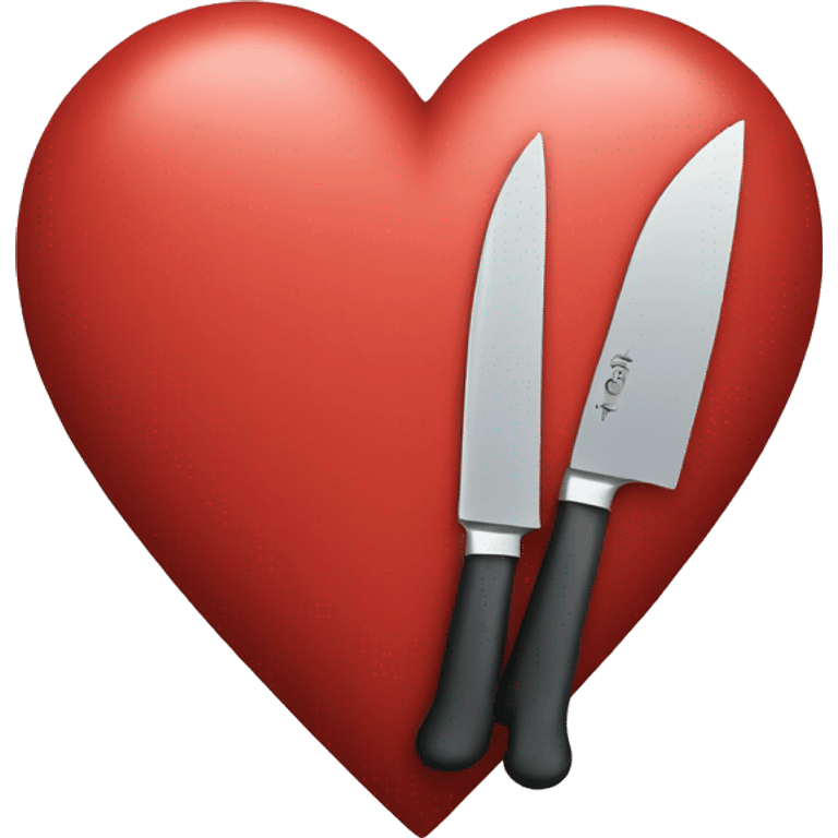 Heart with knife  emoji