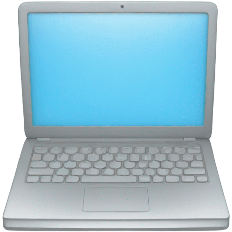 Light blue laptop emoji