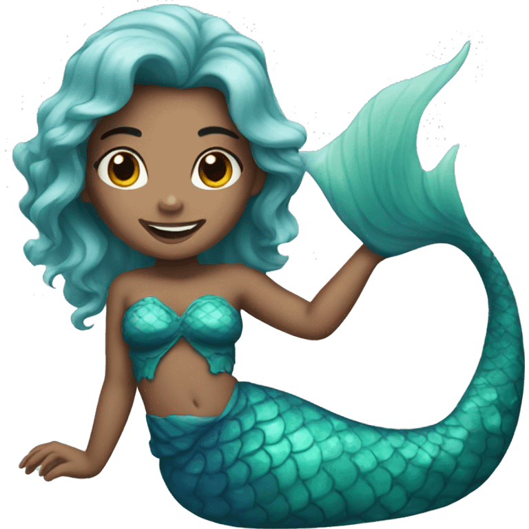 mermaid with blue hair emoji