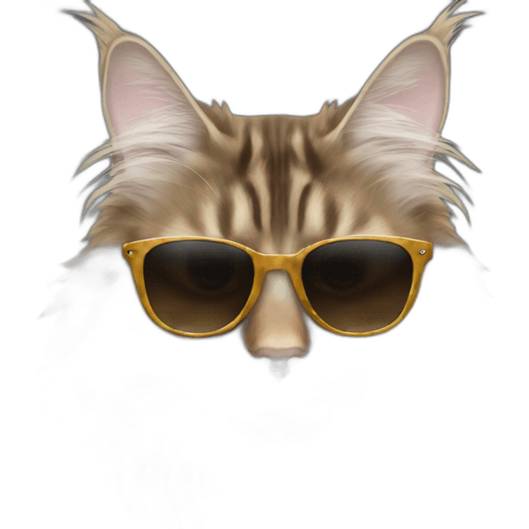 maine coon sunglasses emoji