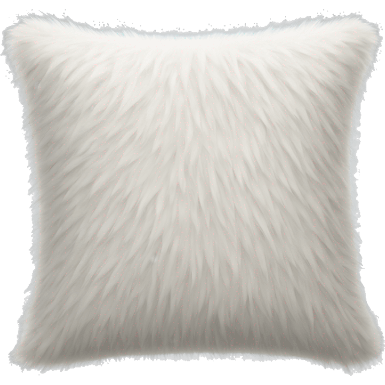 White pillow hairy texture emoji