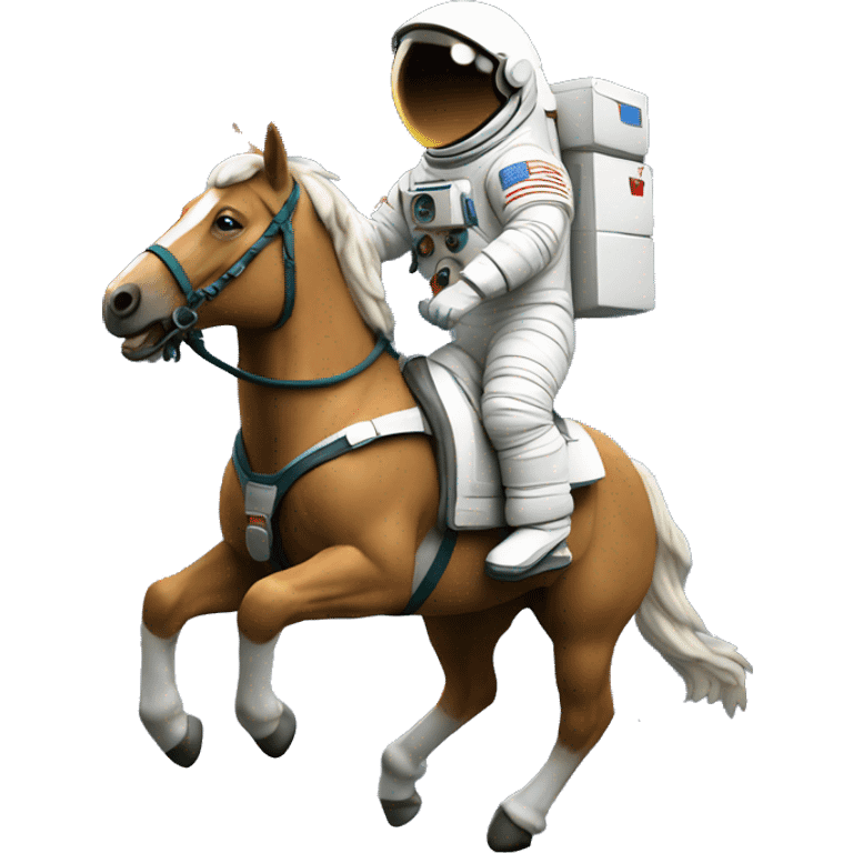 Astronaut on horse emoji