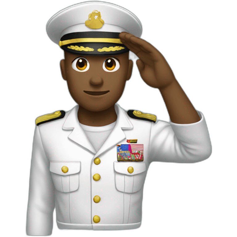 Strong Marine saluting emoji