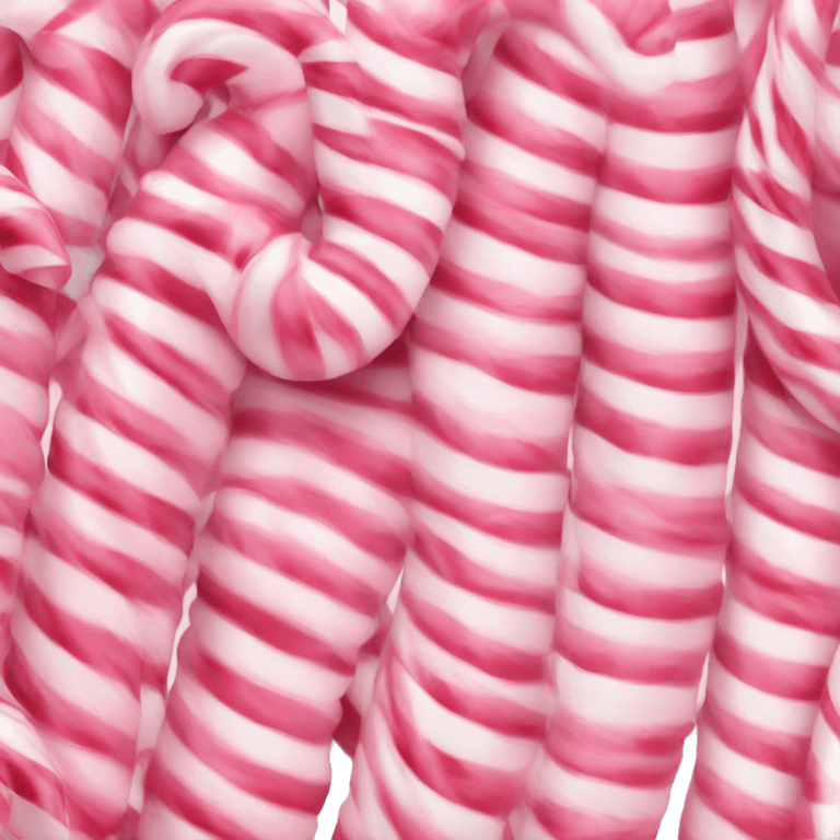 Candy cane pink and white  emoji