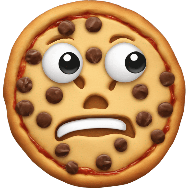 cookie pizza emoji