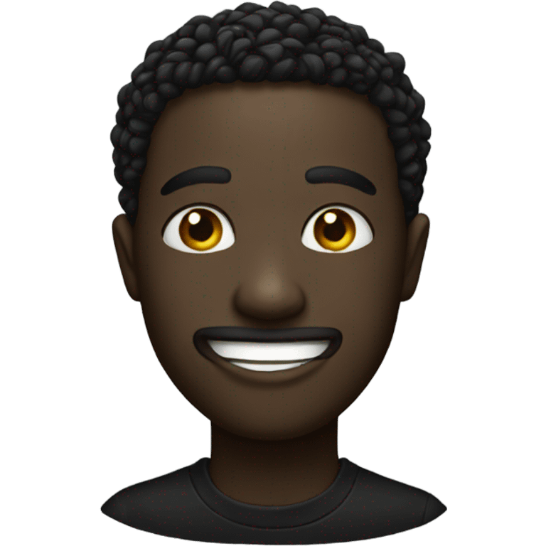 black smiley emoji