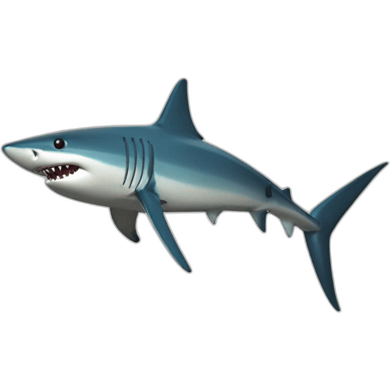 mako shark 3d model emoji