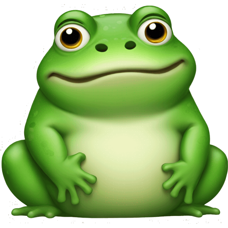 Fat frog  emoji