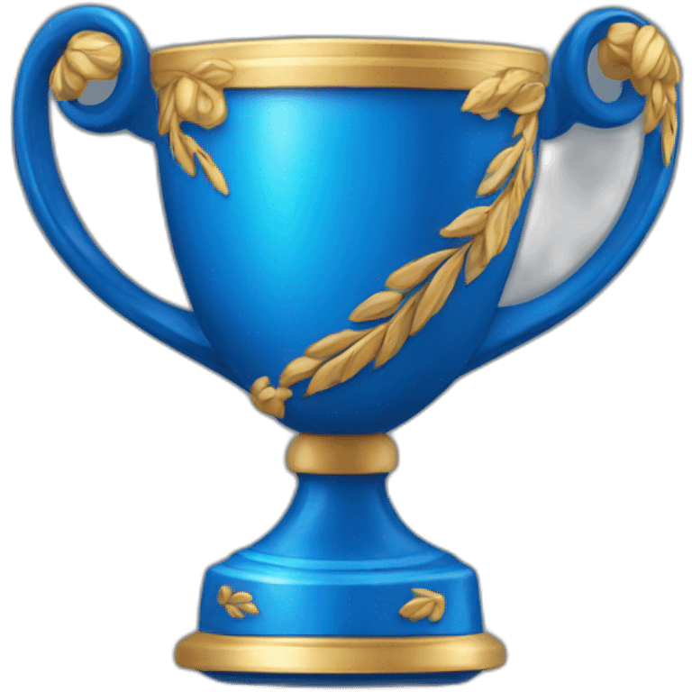 blue victory cup emoji