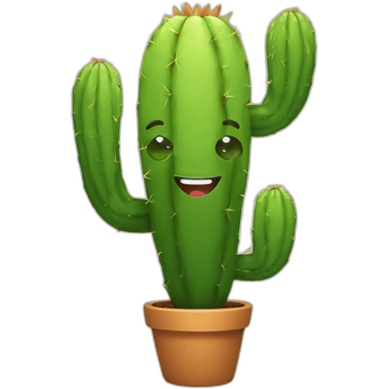 smiling cactus emoji