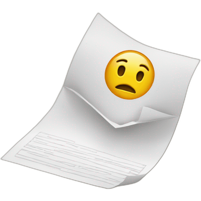 document-hiding emoji