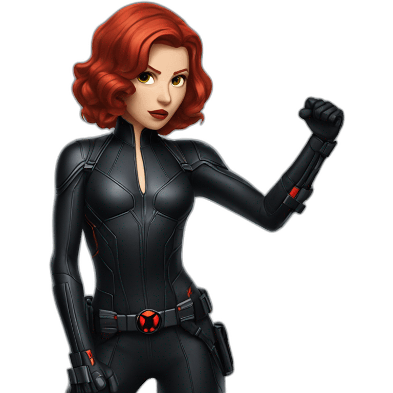 Marvel Black widow simbol emoji