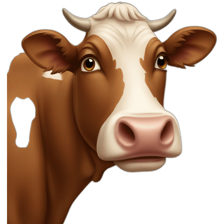 brown cow emoji