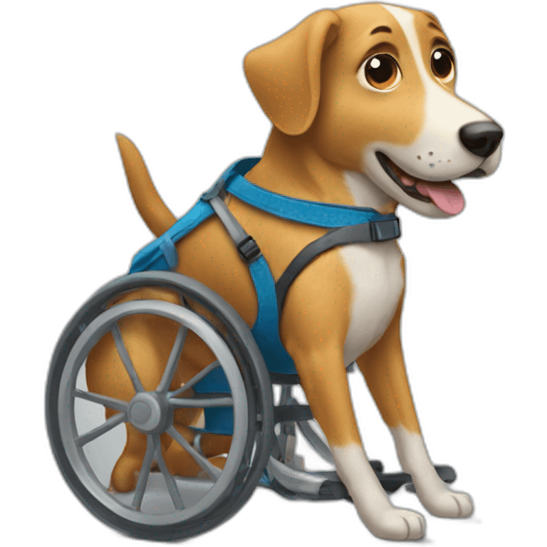 dog in wheelchair emoji