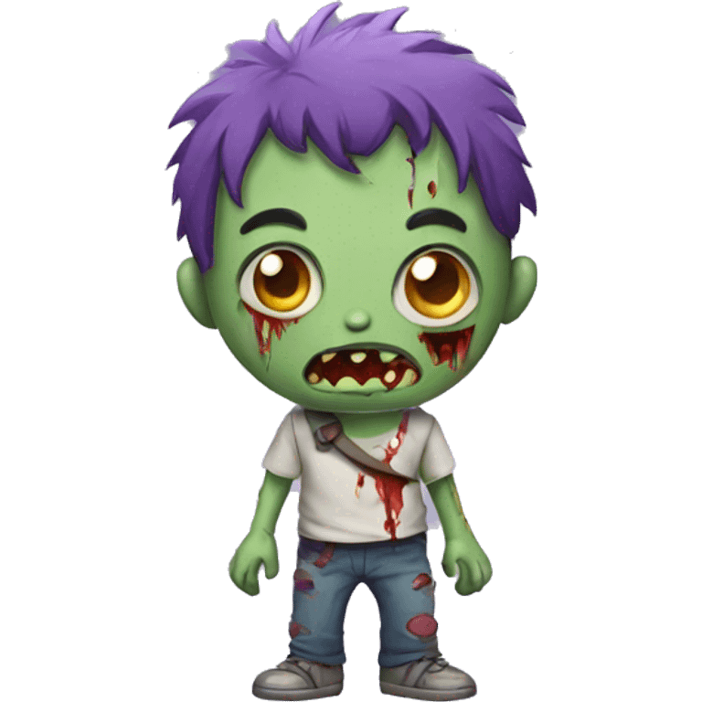 Cute zombie emoji