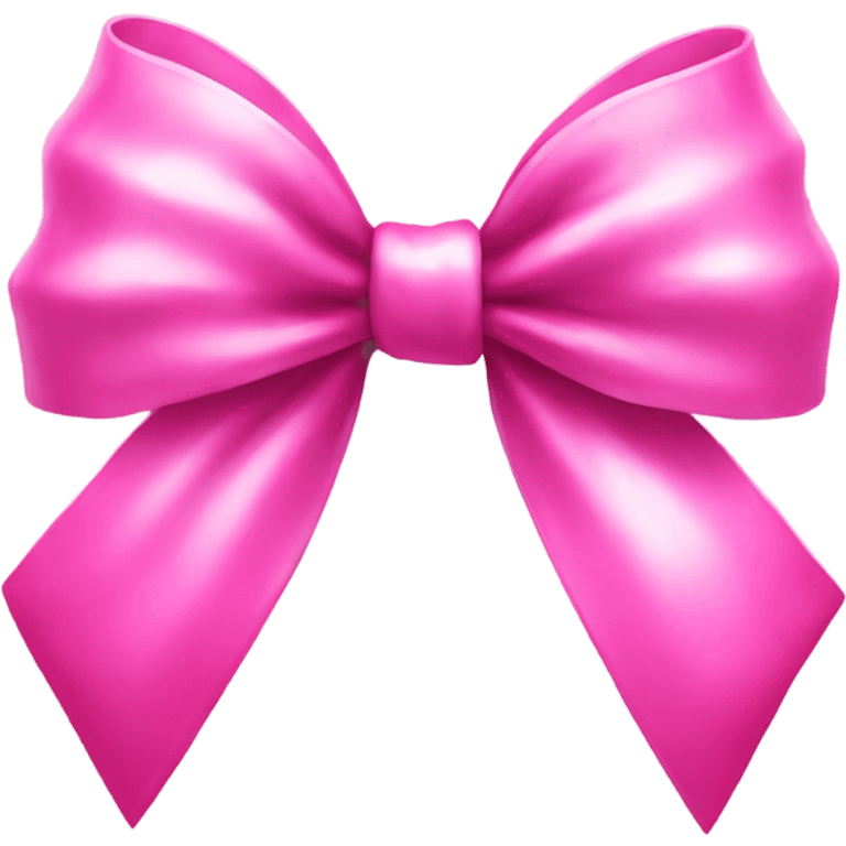 Pink shiny bow emoji