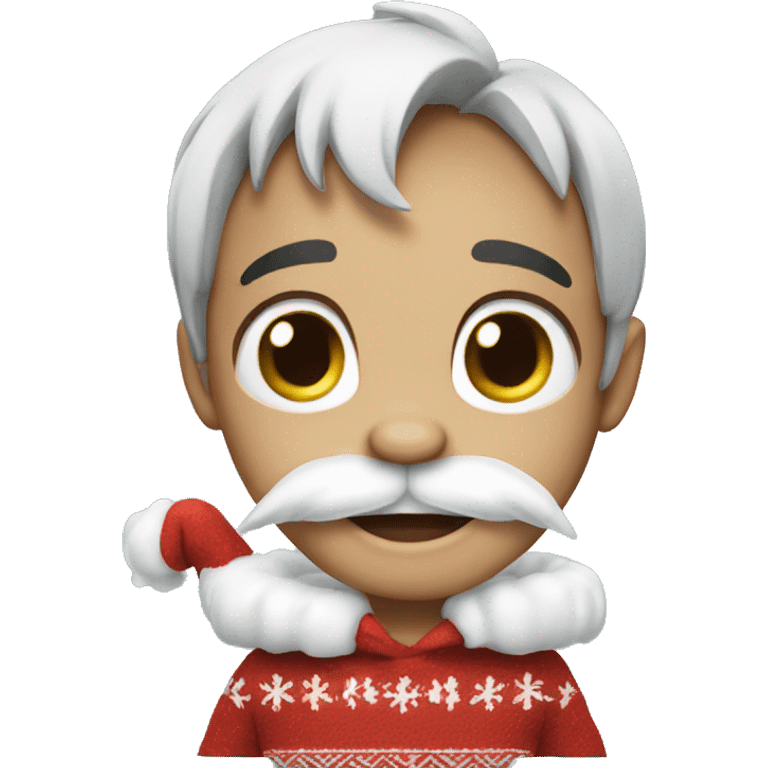 Stitch wearing santa custom  emoji