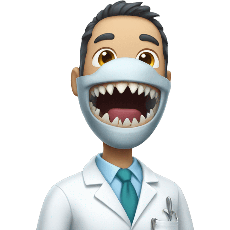 Shark dentist emoji