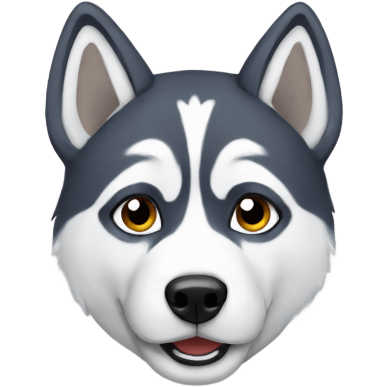 a husky  emoji