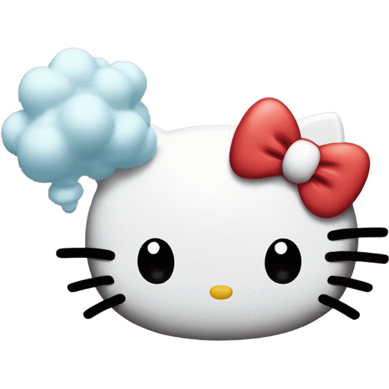 Fart hello kitty emoji