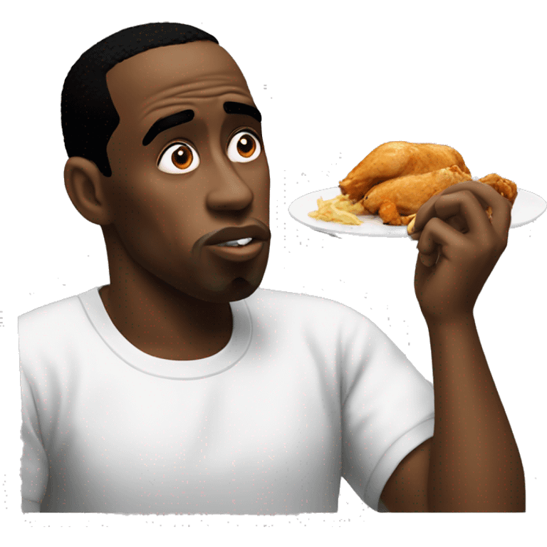 P diddy eating chicken emoji