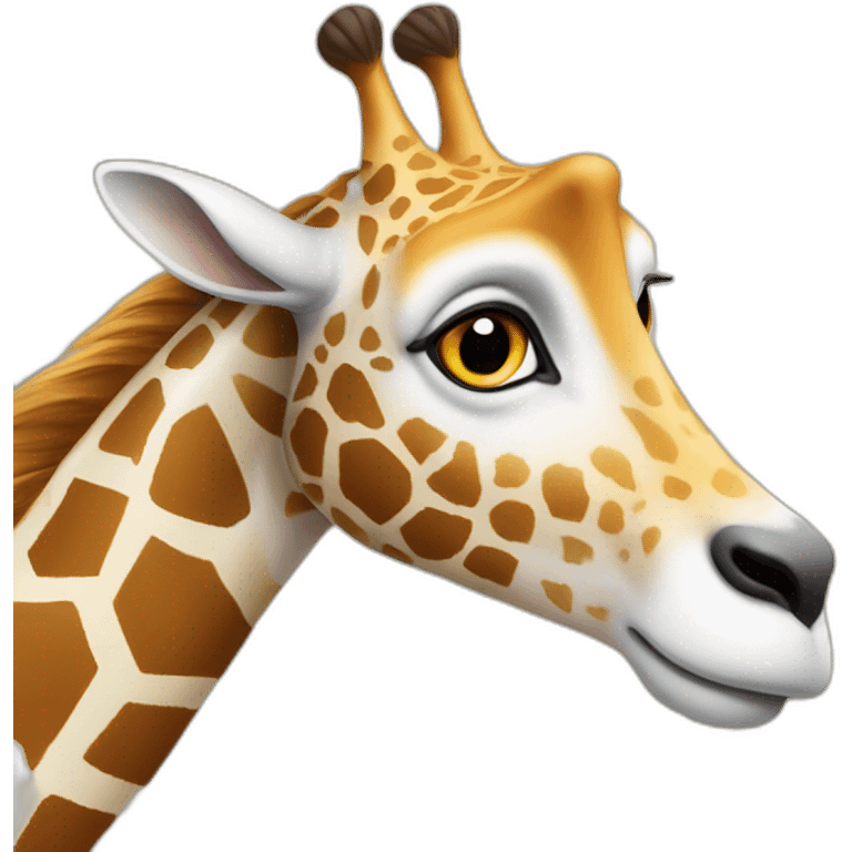 Un chien girafe emoji