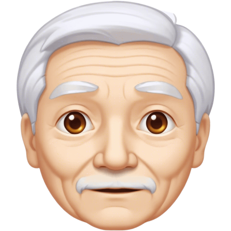 An elderly person with white hair, exuding wisdom and experience emoji