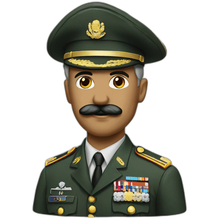 Army General with mustache emoji