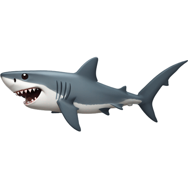 a shark runing emoji