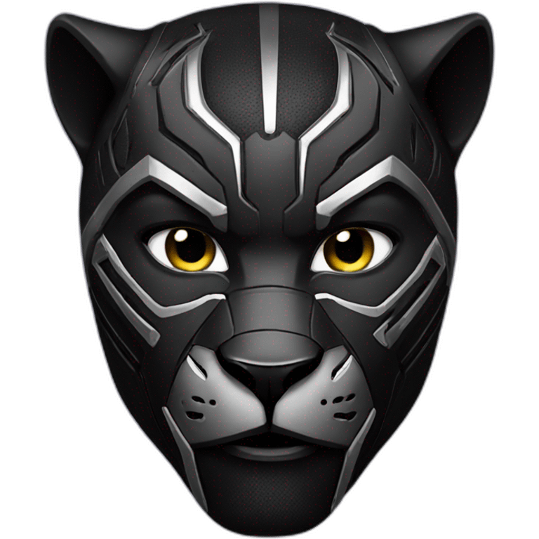 Black Panther with the mask on emoji