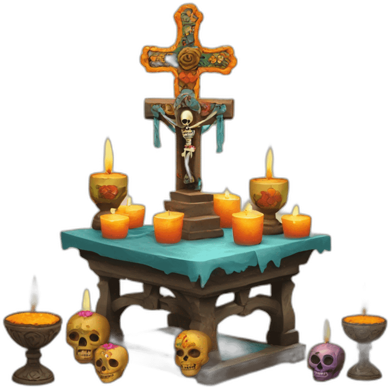 altar de muertos velas emoji