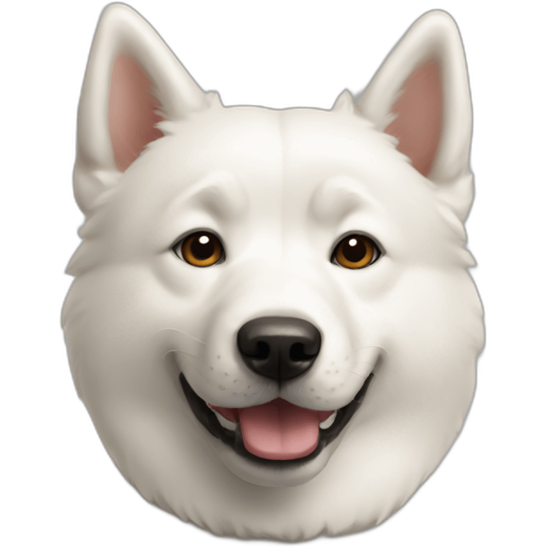 white jindo dog emoji