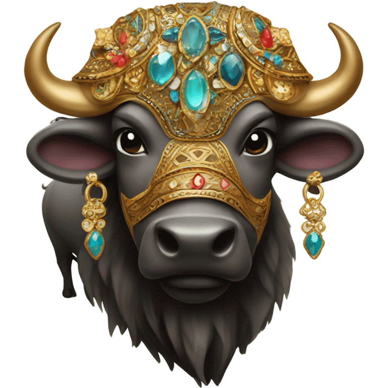 Fancy buffalo emoji