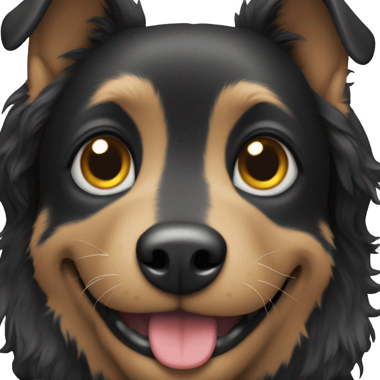 black dog emoji