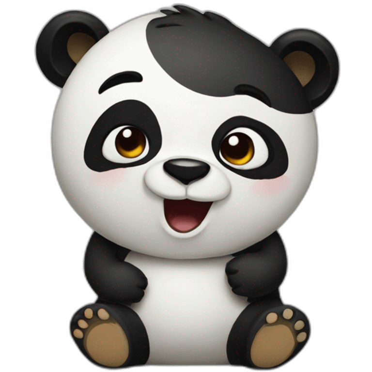 drunken panda emoji