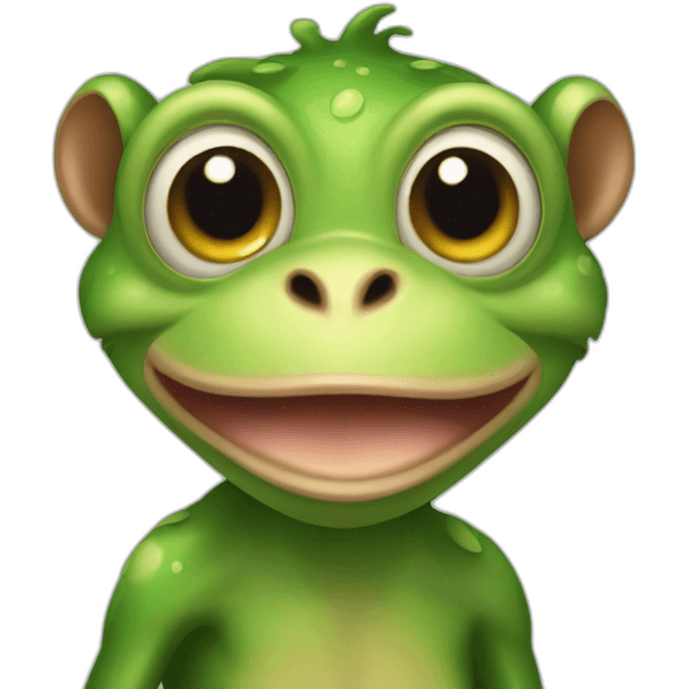 pepo frog monkey emoji