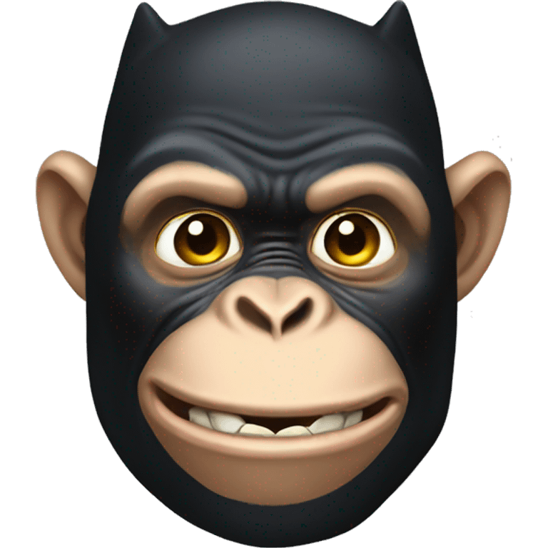 chimpanzee as batman emoji