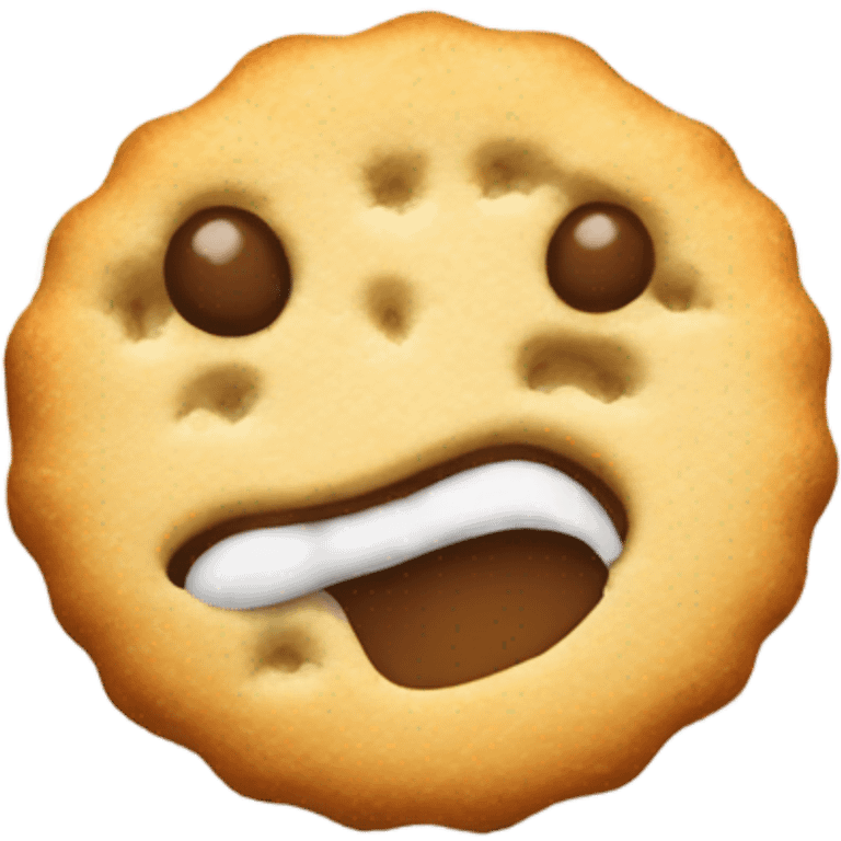 Hot Biscuit missing one bite emoji