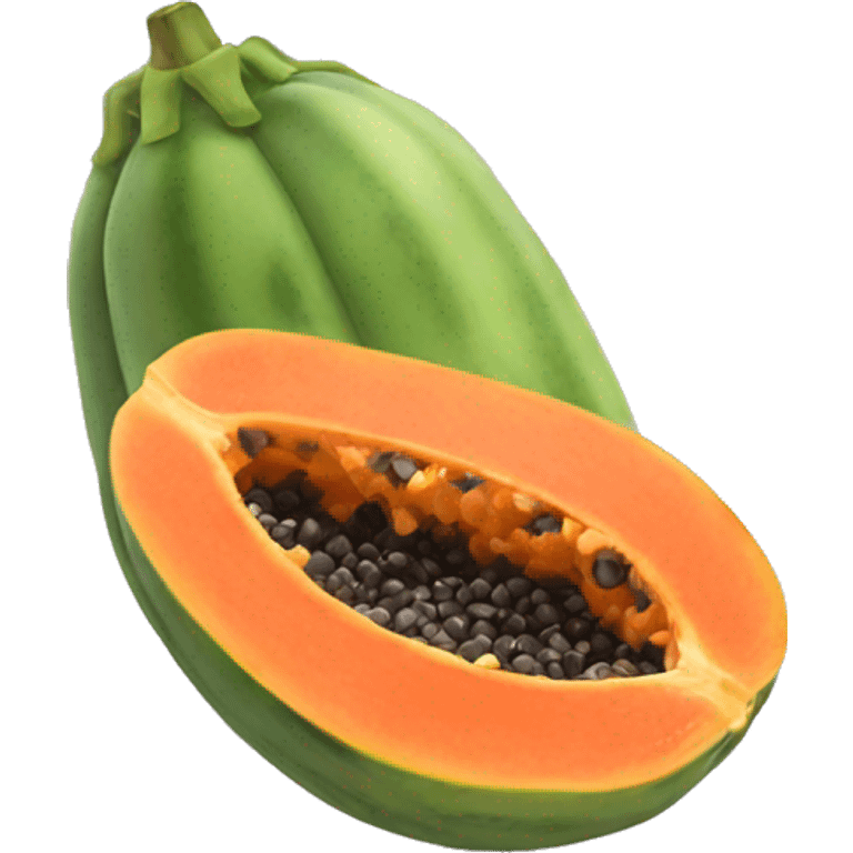 Papaya emoji