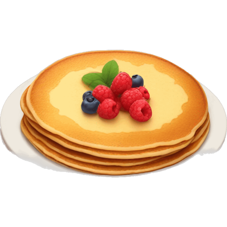 pancake with berries emoji