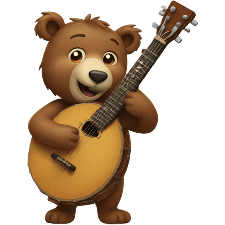 A bear with a banjo emoji